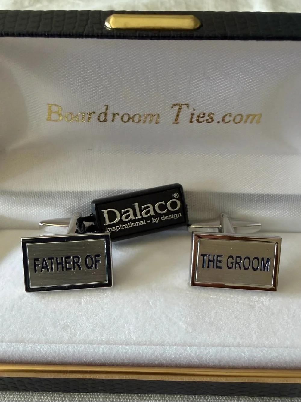 Silver 'Father of the Groom' Cufflinks